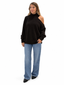 Maglione cut-out cioccolato
