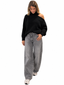 Maglione spalla nero