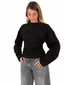 Maglia drappeggio nera