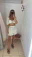 Coordinato a pois bianco