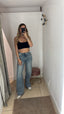 Denim wide leg
