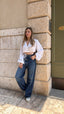Camicia incrocio bianca