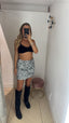 Gonna micro Pailettes argento