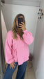 Cardigan incrocio rosa baby