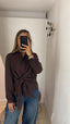 Camicia nodo cioccolato