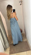 Abito lungo denim