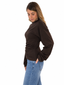 Maglia drappeggio cioccolato