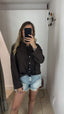Camicia mussola cioccolato