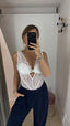 Body pizzo bianco