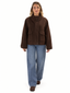 Cappotto corto cioccolato
