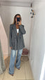 Blazer Gessato grigio