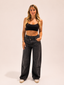 Jeans incrocio nero