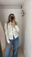 Camicia alamari bianca