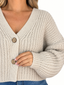Cardigan bottoni Ecrù