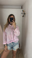 Camicia mussola rosa cipria