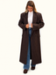 Cappotto gessato cioccolato