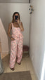 Coordinato fiori rosa