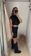 Coordinato pizzo nero