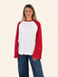 Maglia baseball rossa