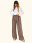 Panta comfy tortora