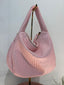 Borsa intrecciata rosa