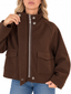 Cappotto corto cioccolato