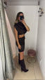 Coordinato pizzo cioccolato