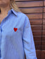 Camicia love righe