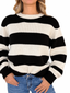 Maglione righe bicolor
