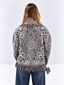 Cardigan bandana grigio