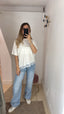 T-shirt cotone pizzo