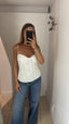 Top pizzo bianco