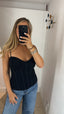 Top pizzo nero