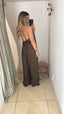 Coordinato top e pantalone fango