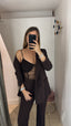 Body in pizzo cioccolato