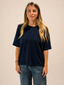 T-shirt spallacci blu