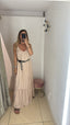 Abito lungo beige