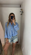 Camicia mussola azzurra