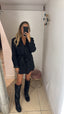 Blazer fiocco nero