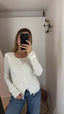 Cardigan doppio bianco