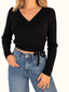 Cardigan crop ad incrocio