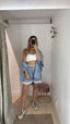Short righe e pizzo