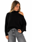 Maglione spalla nero