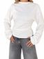 Maglia drappeggio bianca