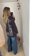 Cardigan bandana cioccolato