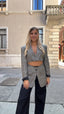 Blazer cut out quadri