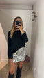 Gonna Pailettes argento