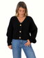 Cardigan bottoni nero