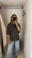 T-shirt drappeggio Verdone