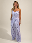 Coordinato lilla fiori